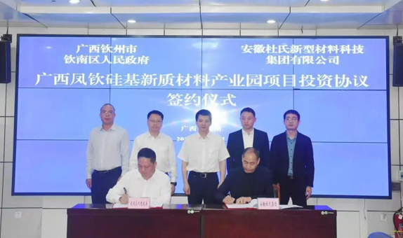 Qinnan District, Guangxi signed a contract with Anhui Dushi Group for a 3 billion silicon-based new material project to help industrial upgrading.